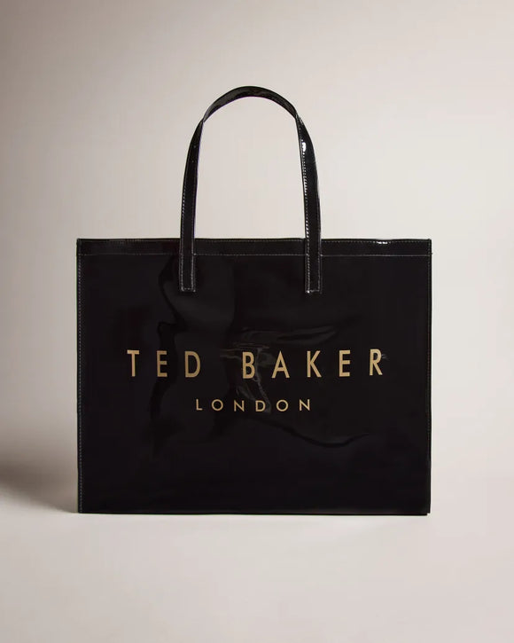 Ted Baker Abbycon Branded Icon Tote Bag Black