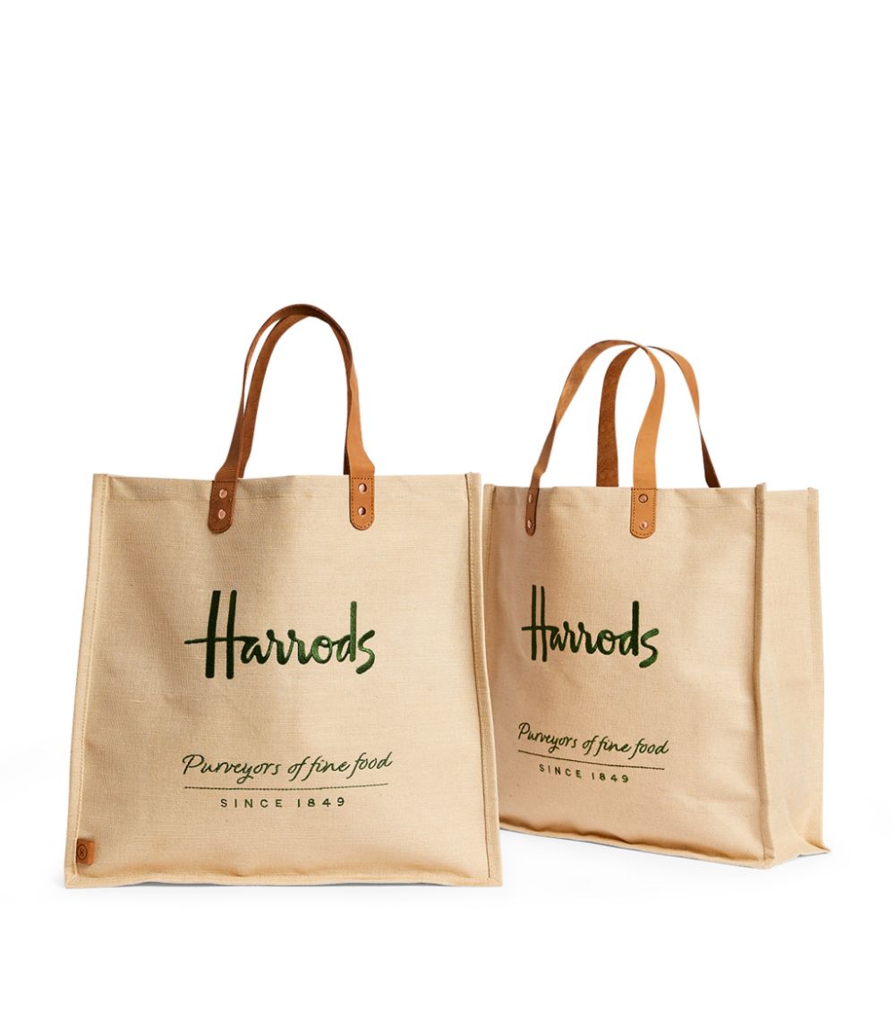 Tote Bag Fake Harrods Bags Harrods Food Halls Jute Large