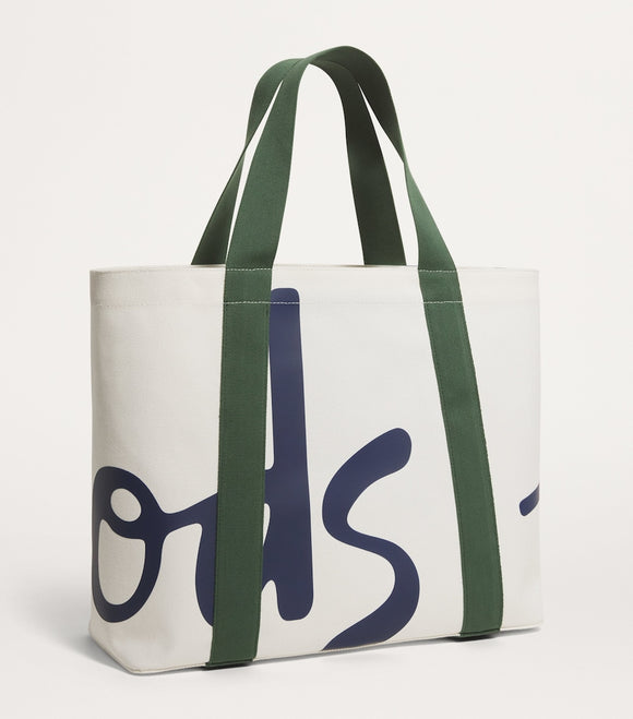 Harrods Medium Cotton Logo Tote Bag (Dark green) – Belgravia