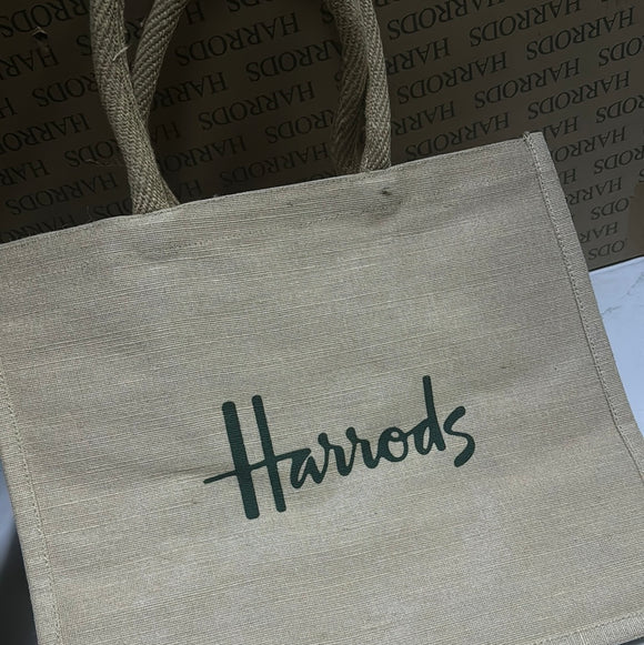 Harrods Shopper Interim Canvas Bag Small