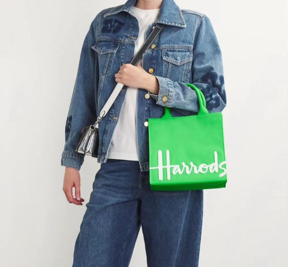 Harrods

Small Cotton Logo Tote Bag (Green)