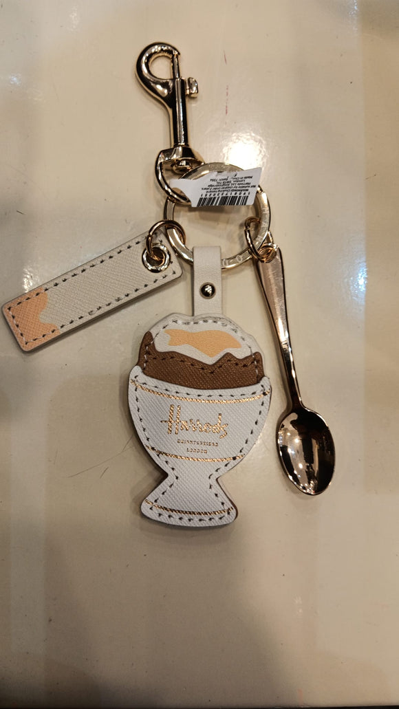 Egg & Soldier Leather Keyring