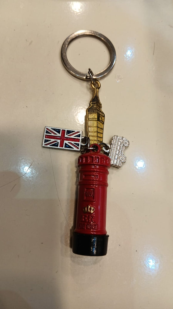 Harrods post box keyring