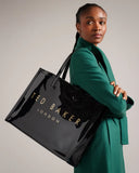 Ted Baker Abbycon Branded Icon Tote Bag Black