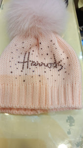 Harrods Pink Baby Hat