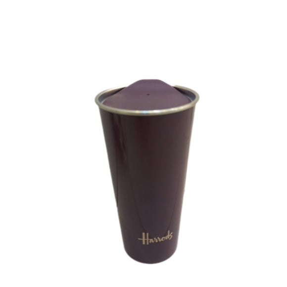 Harrods Purple Logo Travel Coffee Mug