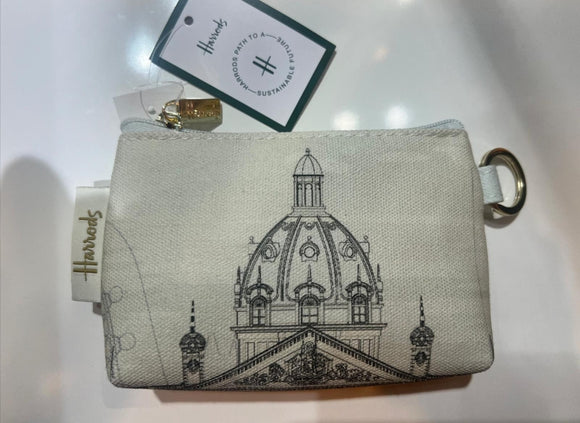 Harrods Architectural Building Keyring Coin Purse