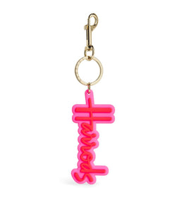 Harrods Logo Keyring (pink)