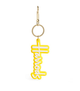 Harrods Logo Keyring (Yellow)