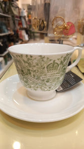 King Charles Coronation Cup and Round Saucer