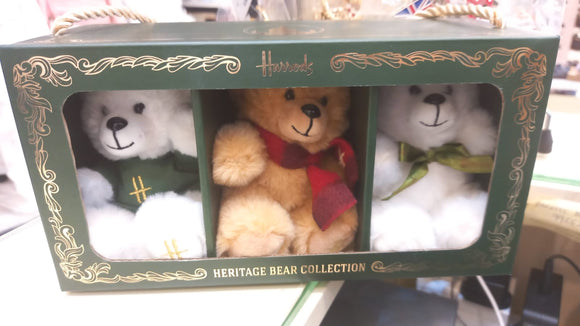 Set of three heritage bears