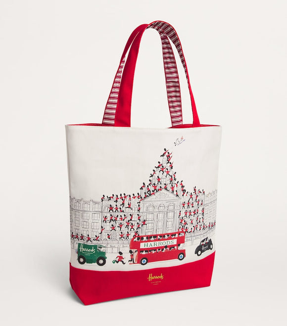 Harrods
Ivory Large Cotton Christmas Knightsbridge Tote Bag