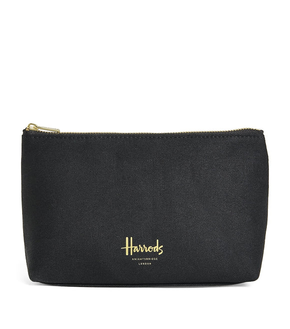 Harrods
Black Medium Zipped Logo Cosmetic Bag