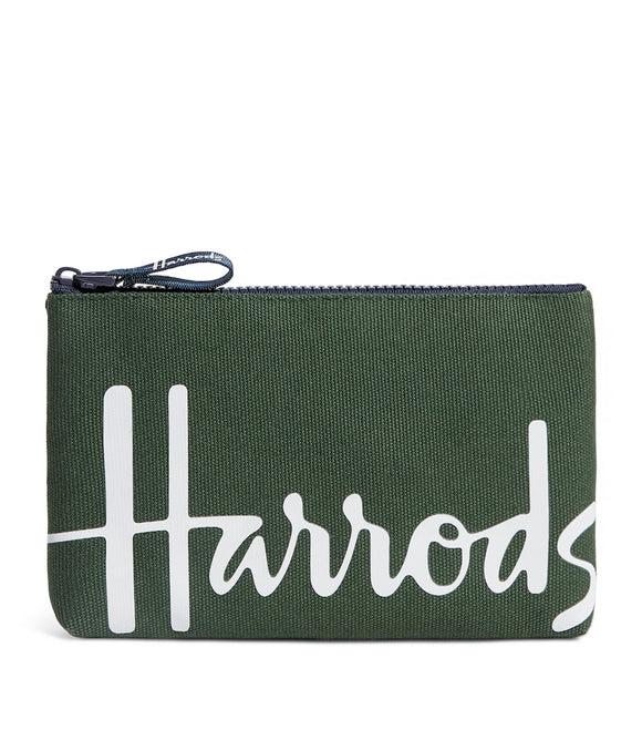 Harrods
Green Small Cotton Logo Pouch dark green