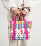 Harrods
Mini Madras Check Tote Bag