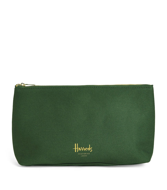 Harrods
Green Zipped Logo Cosmetic Bag medium