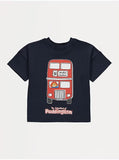 Paddington Bear Black Bus T Shirt