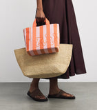 Harrods
Mini Cotton Stripe Logo Tote Bag (Orange)