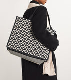 Large Geometric Tote Bag