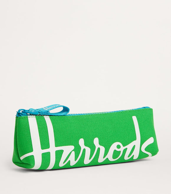 Harrods
Cotton Logo Pencil Case bright green