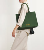 Harrods
Large Cotton Logo Tote Bag (Dark Green)