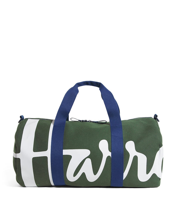 Harrods
Cotton Logo Barrel Bag(Dark Green)
