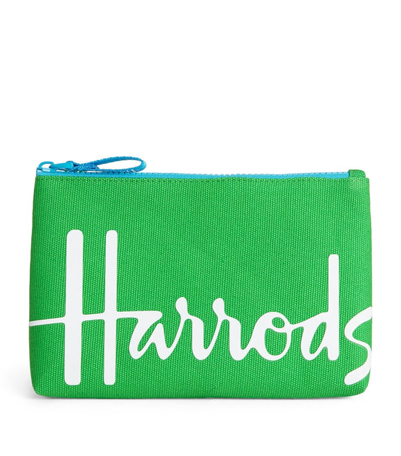 Harrods
Small Cotton Logo Pouch bright green