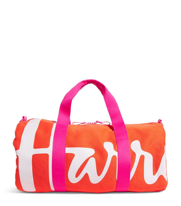 Harrods
Large Cotton Logo Tote Bag..(berry&Orange)..حقيبة حجم كبير من القطن بشعار هارودز (لون التوت)