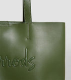 Medium Leather Kensington Tote Bag Green