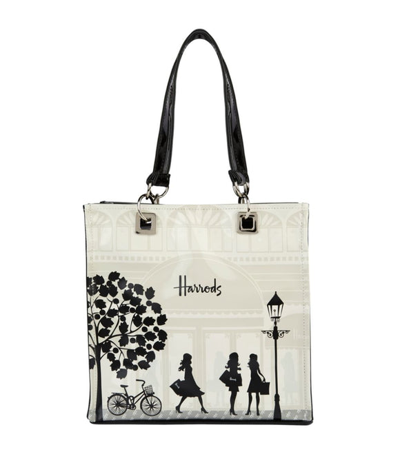 Small Knightsbridge Storefront Shopper Bag with Zip