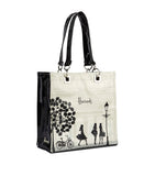 Small Knightsbridge Storefront Shopper Bag with Zip