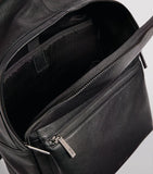 Harrods Black Leather Mens Wembley Backpack