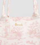 Pink Toile Grocery Shopper Bag