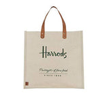 Harrods Food Halls Jute Large Shopper Bag
