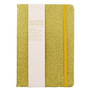 A5 Gold Glitter Cased Lined Journal