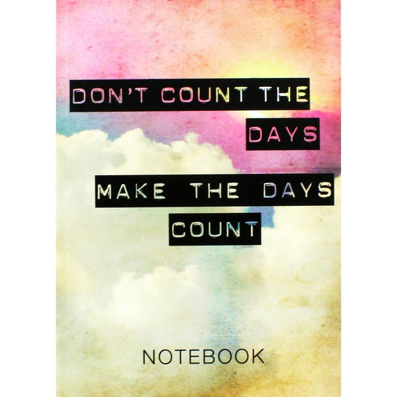 A5 Casebound Make The Days Count Notebook