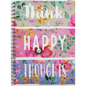 A4 Wiro Think Happy Thoughts Notebook