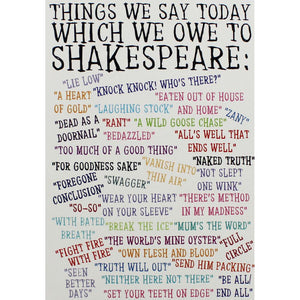 A5 Flexi Shakespeare Sayings Lined Notebook
