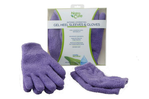 Gloves and Heel Sleeves Gel Set Purple