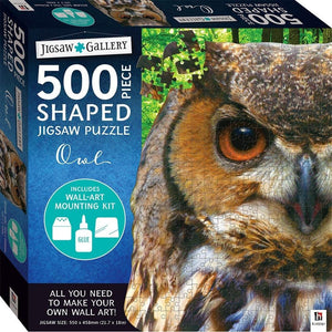 500 Piece Shaped Jigsaw: Owl