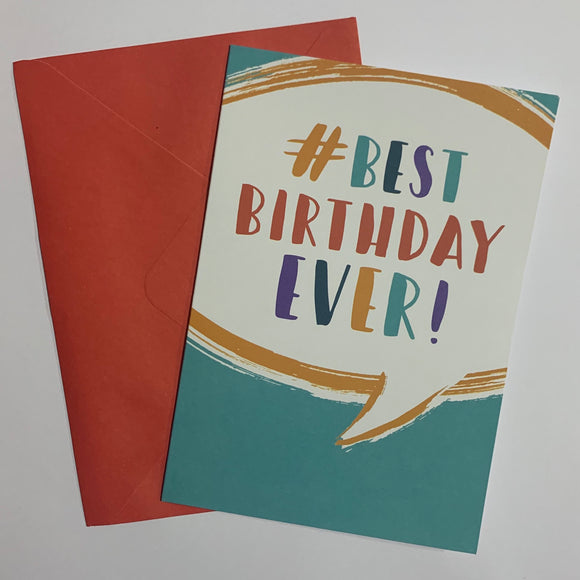 #Best Birthday Ever Card and Envelope
