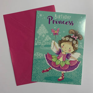Birthday Princess Card and Envelope