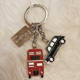 Harrods Charms Bus and Taxi Keyring