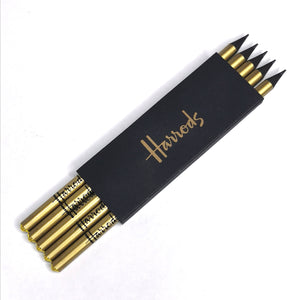 Harrods Pack of 5 Golden Pencils