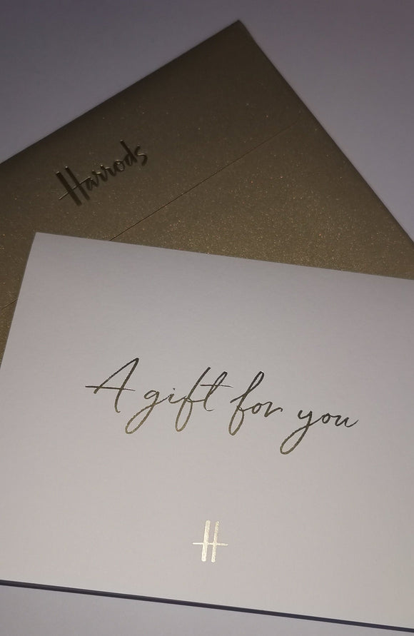 Harrods A gift for you Card