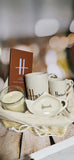 Cream Mug and Espresso Set Basket