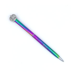 Harrods Rainbow Metallic Crown Pen
