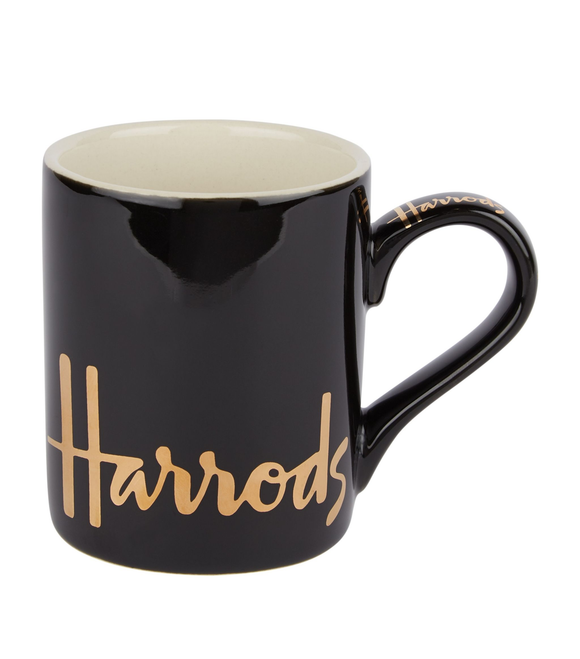 Harrods Black Logo Mug