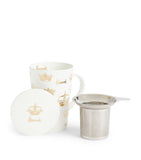 Harrods Crowns Tea with Infuser Mug