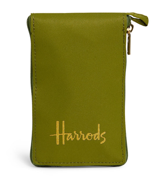 Harrods Green Foldaway Shopper Bag
